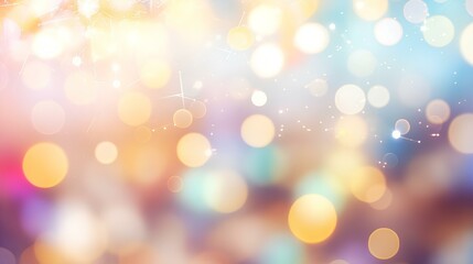 Shining festive, Christmas and New Year background, in colorful multicolored bokeh style.