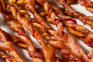 Homemade Trendy Twisted Bacon Strips