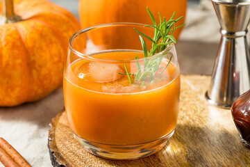 Boozy Cold Pumpkin Old Fashioned Cocktail