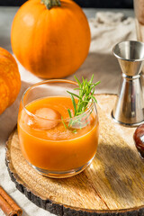 Boozy Cold Pumpkin Old Fashioned Cocktail