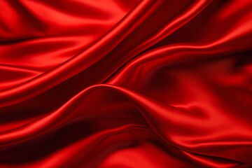 closeup red silk fabric surface background big long cloth wind voluptuous arousing totalitarian setting silky dictatorship rot greed - obrazy, fototapety, plakaty