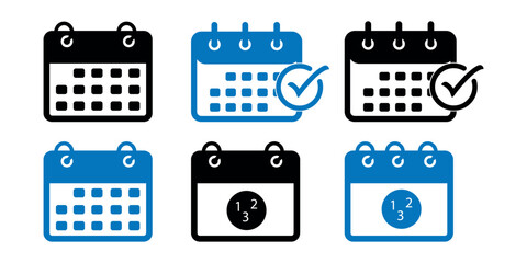 Calendar icon isolated for graphic and web design vector Illustration.