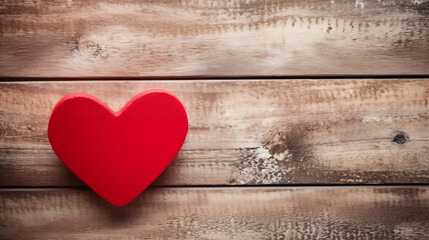 Fototapeta premium heart on wooden background