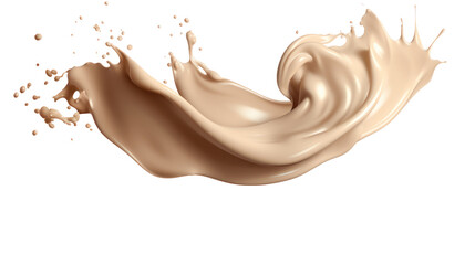 coffee splash on the transparent background