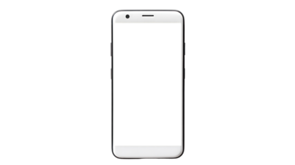 smartphone on the transparent background