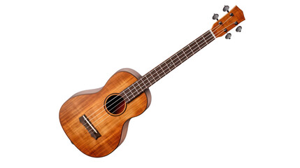 Obraz premium Wooden ukulele on the transparent background