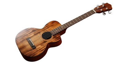 Obraz premium Wooden ukulele on the transparent background