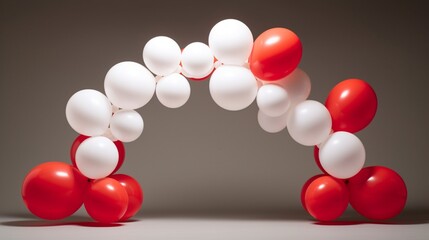 A minimalistic and modern balloon sculpture, demonstrating the beauty of simplicity.