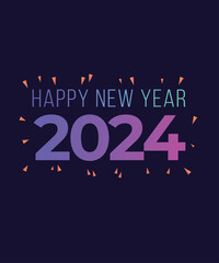 Gradient Text Happy New Year