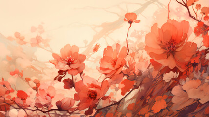 Cherry blossom background. Spring flowers.