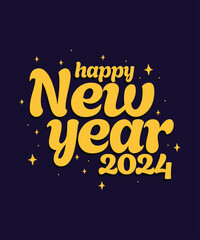 Typography Happy New Year