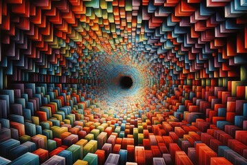 Fototapeta premium Dynamic Visual Disorder and Complexity.