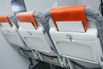 Plane with grey seats