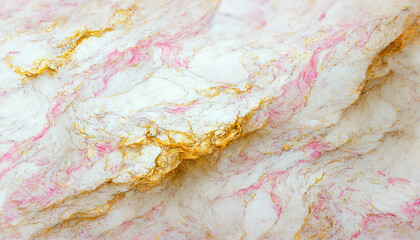 Gold and pink luxurious marble textured background. Abstract design, 4k wallpaper. AI