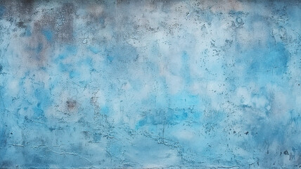 Blue gray cement concrete texture, grunge rough old stain background. Generative AI