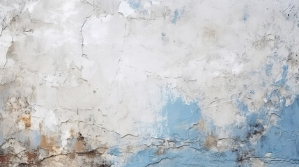 Obraz premium White blue gray concrete, grainy stone, grunge cement texture background. Generative AI