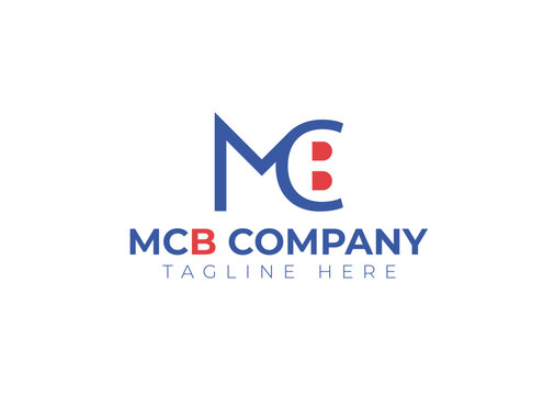 MCB branding identity corporate logo design template	