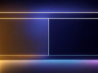 Abstract background with neon light lineas . AI 