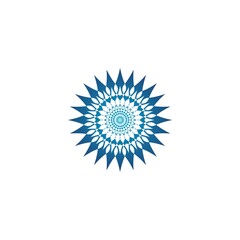 Mandala icon. Round Ornament Pattern. Mandala Art design in circle isolated on white background