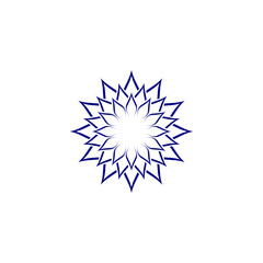 Mandala icon. Round Ornament Pattern. Mandala Art design in circle isolated on white background