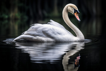 Fototapeta premium swan on the water