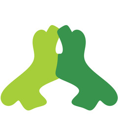 Green shape illustration