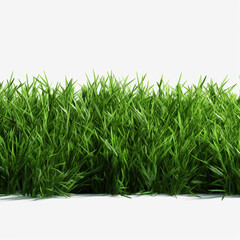 Natural background with young lush green grass in sunlight with beautiful bokeh. AI Generation