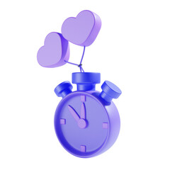 clock and timer icon 3d illustration