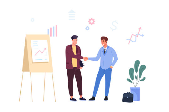 Handshake two entrepreneur. Businessman shake hand client, customer person agreement, partnership deal greeting world relationship sell management, png illustration