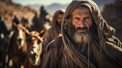 Fotobehang Close-up of Moses, historical biblical figure. © MiguelAngel