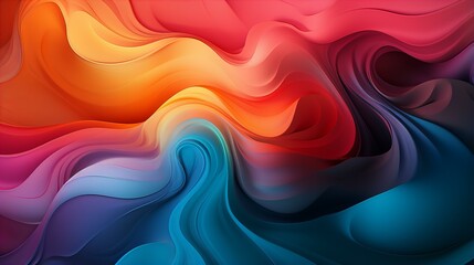 Obraz premium Abstract Liquid Wave. Colorful Dynamic Design with Fluid Patterns and Textured Elements