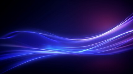 Abstract image of speed motion on the road. Vector glitter light fire flare trace. Dark blue...