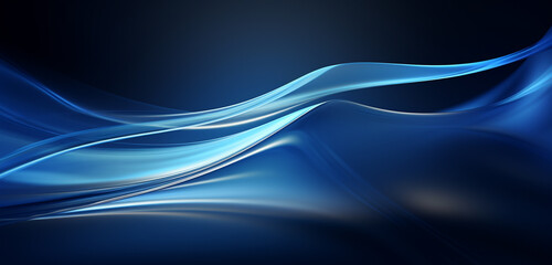 Obraz premium abstract blue wave background