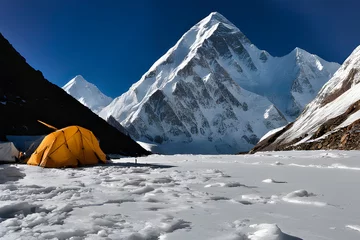 Photo sur Plexiglas K2 K2 base camp.