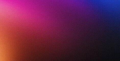 Dark grainy gradient background purple red orange blue black colors banner poster cover abstract design