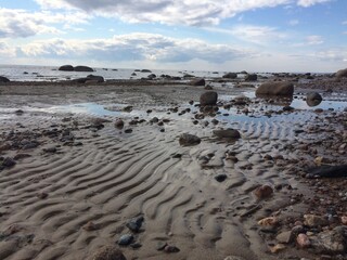 Villages of Repino and Komarovo. Beautiful sandy beaches on the shore of the Gulf of Finland