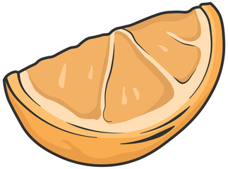 illustration of orange slices without background