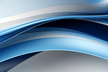 Abstract blue background with smooth wavy lines
