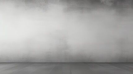 Grey and white gradient in studio wall for copyspace background - obrazy, fototapety, plakaty