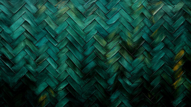 Green and Black Diagonal Pattern Background 