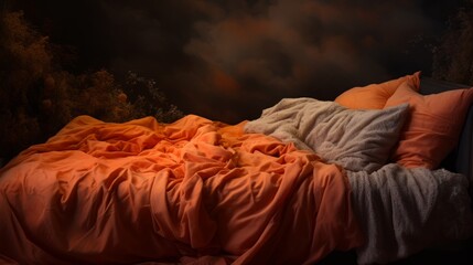 empty bed ai generated