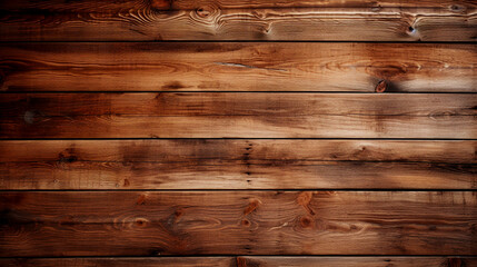 Naklejka premium CloseUp of Brown Wooden Planks Texture for Background and Surface