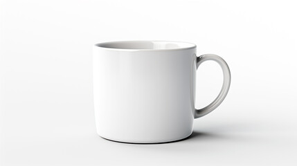 Fototapeta premium white mug on a white background