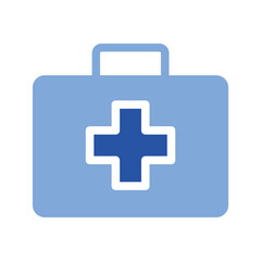 First Aid Kit Glyph Blue icon