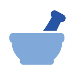 Pestle Glyph Blue Icon