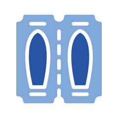 Suppository  Glyph Blue Icon