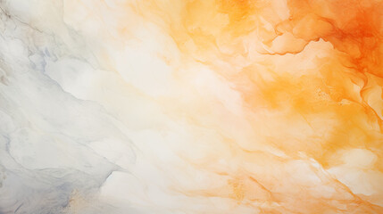 Watercolor Background Orange Hand painted abstract background