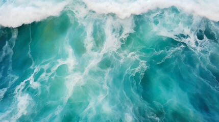 Deep Sea Aerial: Turquoise Wave Caps