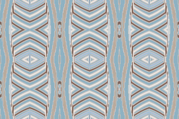 Fototapeta premium Ikat paisley embroidery on the fabric in Indonesia and other Asian countries.geometric ethnic oriental seamless pattern.Aztec style. illustration.design for texture,fabric,clothing,wrapping,carpet.