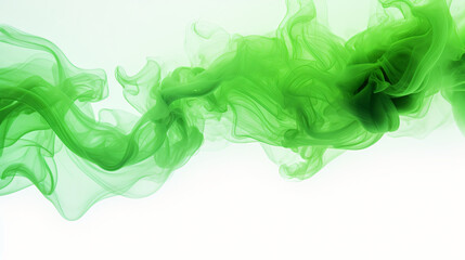 green smoke cloud ink paint 3d rendered abstract art background wallpaper illustration